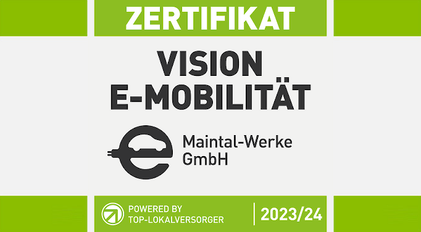 Zertifikat TLV VISION E-MOBILITÄT für die Maintal-Werke
